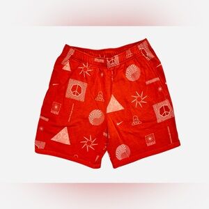 Nike Therma Fit Men’s Graphic Fleece Shorts Red Colorway